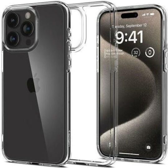 Spigen Ultra Hybrid Back Cover Plastic 2mm Crystal Clear (iPhone 15 Pro Max)