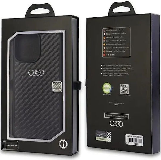 Audi Back Cover Πλαστικό Μαύρο (iPhone 14 Pro Max)