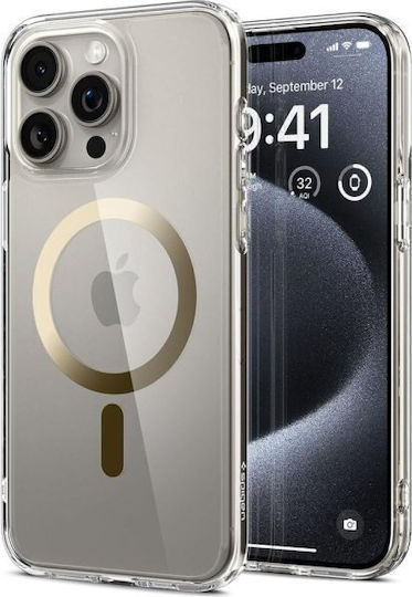 Spigen Ultra Hybrid MagFit Back Cover Πλαστικό 2mm Χρυσό (iPhone 15 Pro Max)