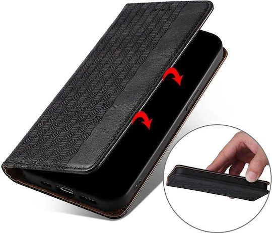 Hurtel Magnet Wallet Δερματίνης Μαύρο (Redmi Note 11 Pro)