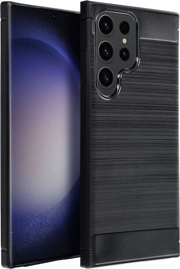 Forcell Carbon Back Cover Silicon Negru (Galaxy S22 5G)