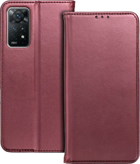 Motorola Book Υφασμάτινο / Σιλικόνης / Πλαστικό Μπορντό (MOTOROLA G54)