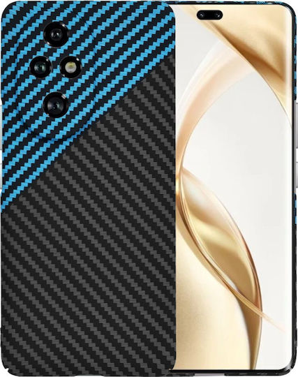Techsuit Carbon Back Cover Silicon Albastru (Honor 200 Pro)