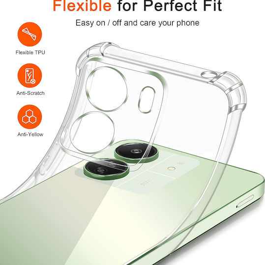 Techsuit Shockproof Back Cover Σιλικόνης Διάφανο (Redmi 13C 4G / Poco C65 4G)
