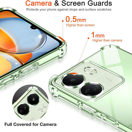 Techsuit Shockproof Back Cover Σιλικόνης Διάφανο (Redmi 13C 4G / Poco C65 4G)