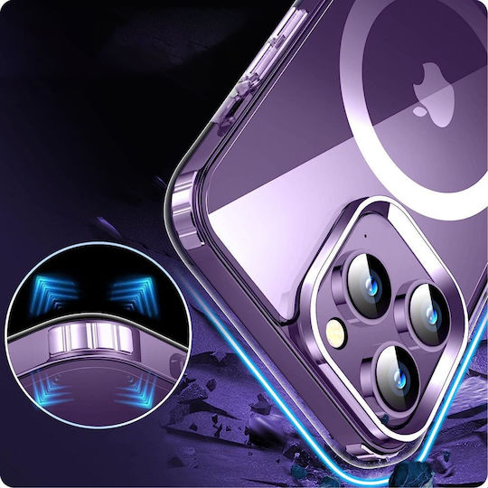 Tech-Protect Flexair Hybrid Back Cover Plastic / Silicone Transparent (iPhone 15)