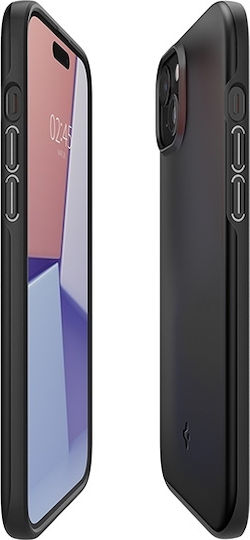 Spigen Thin Fit Back Cover Plastic / Silicone 1.55mm Black (iPhone 15 Plus)