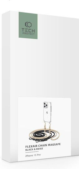 Tech-Protect Flexair Chain Back Cover Σιλικόνης / Πλαστικό Μαύρο (iPhone 15 Pro)