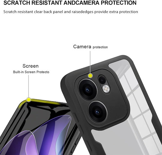 Techsuit ColorVerse 360 Full Cover Silicone Blue Mobile Phone Case Compatible With Oppo Reno13 F 4G Oppo Reno13 F 5G Oppo Reno13 FS 5G