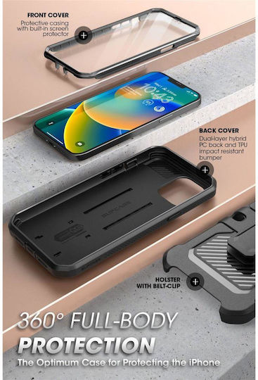 Supcase Unicorn Beetle Pro 360 Vollschutz Kunststoff Schwarz (iPhone 13)