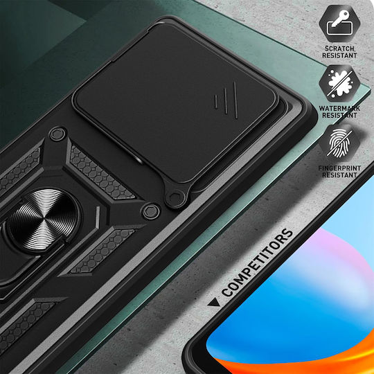 Techsuit Camshield Back Cover Πλαστικό / Σιλικόνης Μαύρο (Poco F6)