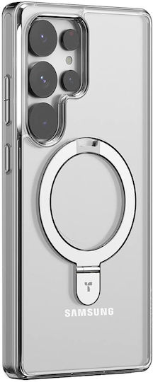 Torras Ostand Back Cover Silicone Transparent (Galaxy S25 Ultra)