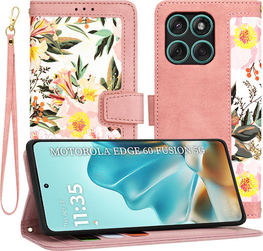Techsuit Umschlag Rückseite Silikon Rosa (Motorola Edge 60, Edge 60 Fusion)
