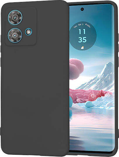 Techsuit Back Cover Σιλικόνης Μαύρο (Motorola Edge 40 Neo)