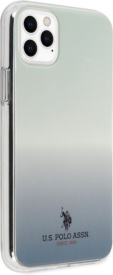U.S. Polo Assn. Gradient Pattern Задна корица Силикон Син (iPhone 11 Pro)