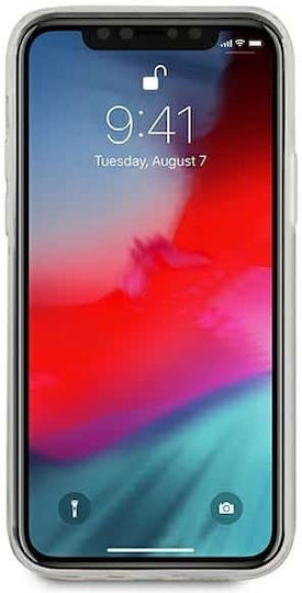 U.S. Polo Assn. Tricolor Pattern Задна корица Силикон Бял (iPhone 12 Pro Max)