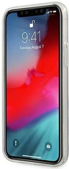 U.S. Polo Assn. Tricolor Pattern Задна корица Силикон Бял (iPhone 12 Pro Max)