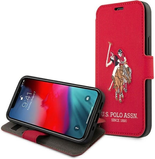 U.S. Polo Assn. Embroidery Collection Book Piele artificială Multicolor (iPhone 12 Pro Max)