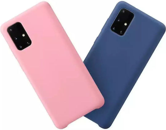 Hurtel Soft Flexible Rubber Umschlag Rückseite Silikon Blau (Galaxy S21+ 5G)