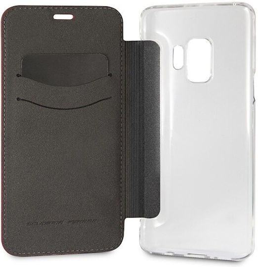 Ferrari Urban Book Leather Red (Galaxy S9)