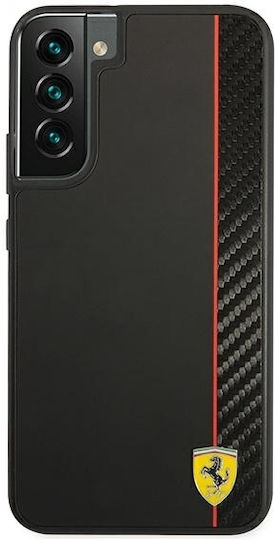 Ferrari On Track Carbon Stripe Back Cover Plastic Black (Galaxy S22+)