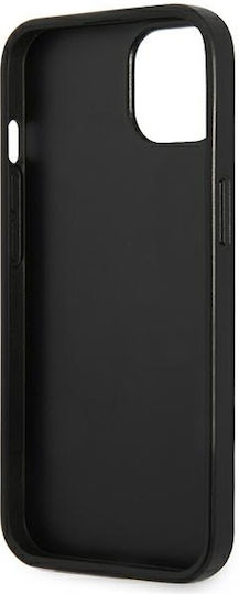 Guess Saffiano Triangle Logo Back Cover Πλαστικό Ασημί (iPhone 13 mini)