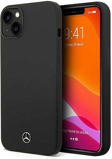 Mercedes-Benz Back Cover Σιλικόνης Μαύρο (iPhone 14 Plus)