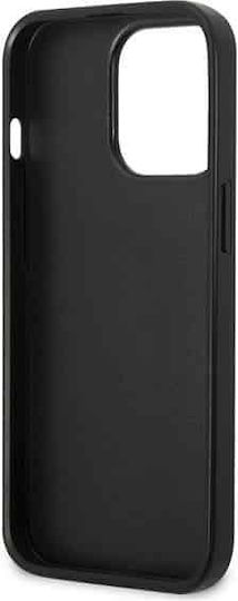 U.S. Polo Assn. Tricolor Embossed Back Cover Synthetic Leather / Silicone Red / White / Blue (iPhone 14 Pro)