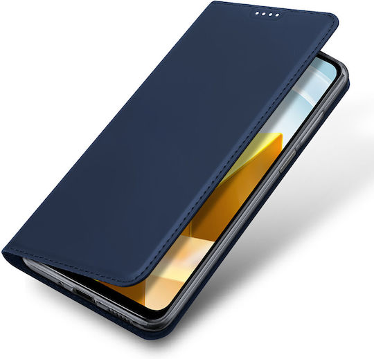 Dux Ducis Skin Pro Buchen Sie Synthetisches Leder Marineblau (Xiaomi Poco M5)