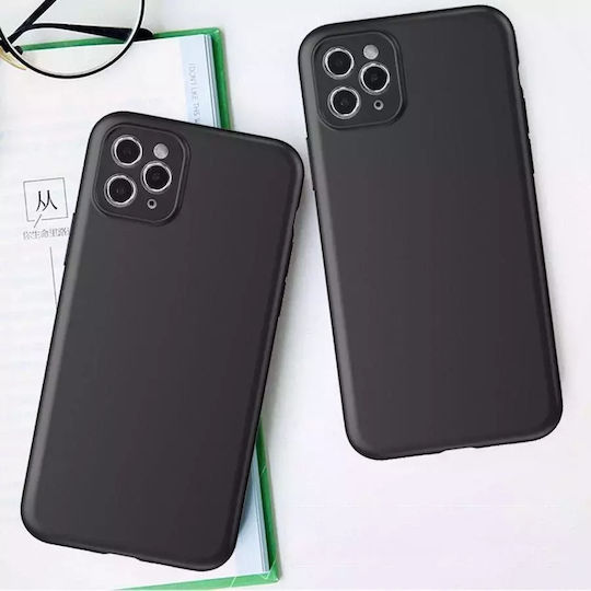 Hurtel Soft Back Cover Silicone Black (Vivo Y16, Y02s)