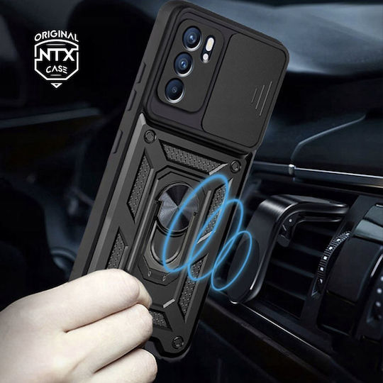 Techsuit CamShield Series Back Cover Πλαστικό / Σιλικόνης Μαύρο (Oppo Reno6)