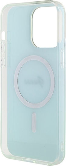 Guess Iml Iridescent Magsafe Back Cover Πλαστικό Τιρκουάζ (iPhone 15 Pro Max)