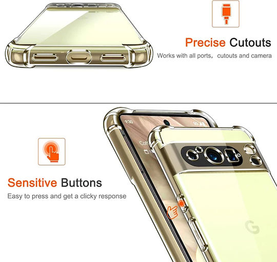 Techsuit Shockproof Clear Back Cover Σιλικόνης Διάφανο (Google Pixel 9 Pro XL)