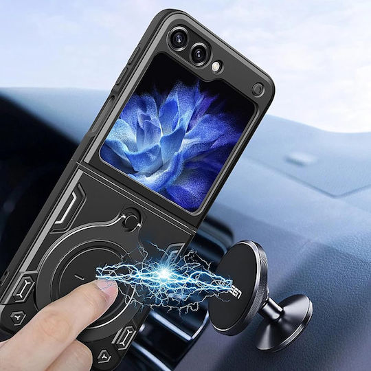 Techsuit Back Cover Σιλικόνης Μαύρο (Samsung Galaxy Z Flip6)