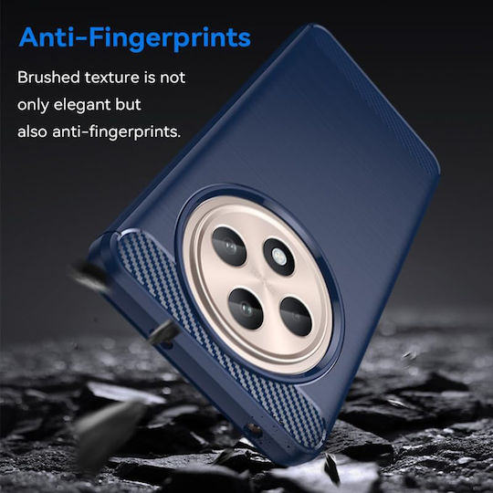 Techsuit Carbon Back Cover Σιλικόνης Μπλε (Oppo Reno12 F, Oppo Reno12 FS)