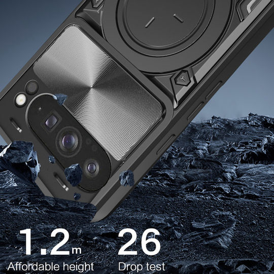 Techsuit Camguard Pro Umschlag Rückseite Silikon Schwarz (Honor Magic7 Pro - Techsuit)