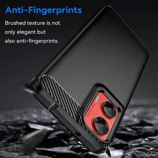 Techsuit Carbon Back Cover Silicone Blue (Moto G35)