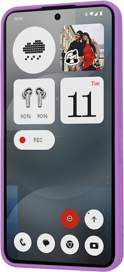 Techsuit Back Cover Silicone Purple (Nothing Phone (3a))