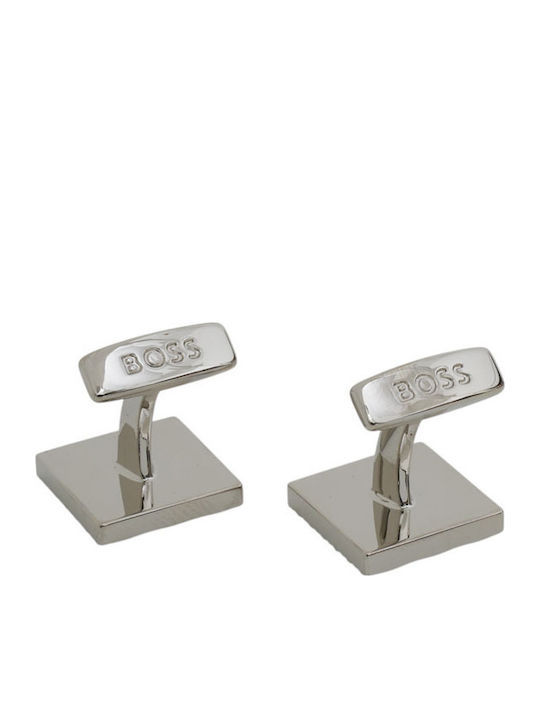 Boss Manschettenknöpfe in Silber Farbe