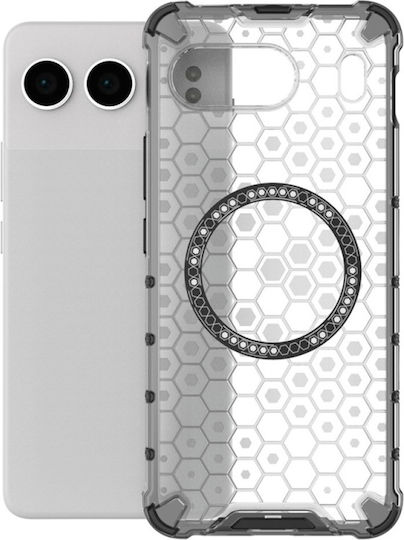 Techsuit Honeycomb Umschlag Rückseite Silikon Weiß (OnePlus Nord 4)