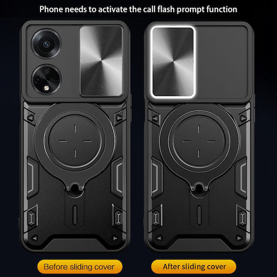 Techsuit Back Cover Σιλικόνης Μαύρο (Oppo A98)