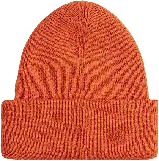 Beanie Beanie Knitted in Orange color