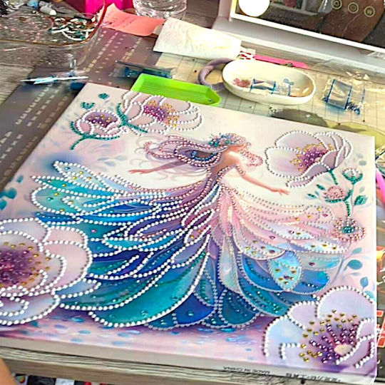 Diamond Painting Fairy Canvas 30x30cm Tiles 17pxd75