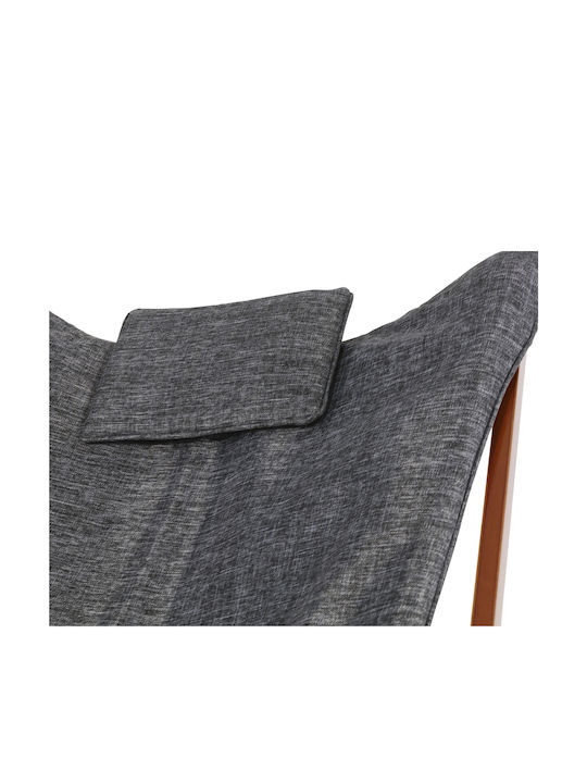 Outdoor Armchair Wooden Mixed Grey 73x85x95cm