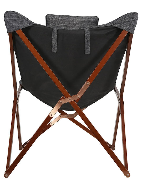 Outdoor Armchair Wooden Mixed Grey 73x85x95cm