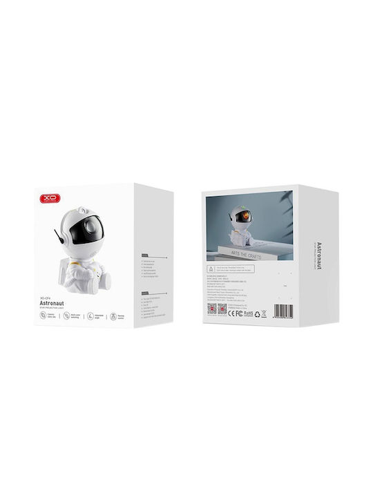 XO Παιδικό Φωτιστικό Projector Astronaut Λευκό
