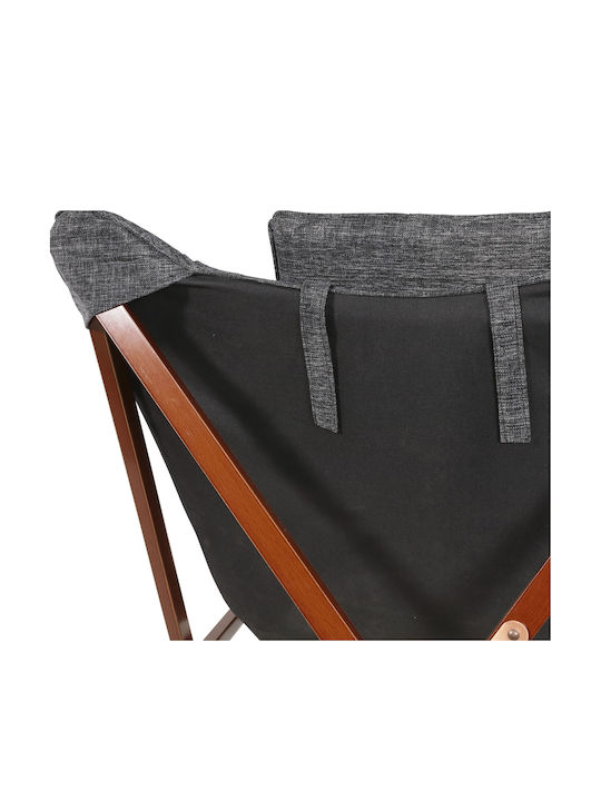 Outdoor Armchair Wooden Mixed Grey 73x85x95cm