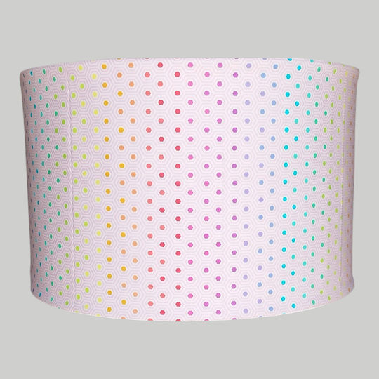 Oxygen Pink Oktagon Punkte Einfaches Licht Kinderzimmer-Deckenleuchte Kremasto mit E27-Fassung Rosa 30x20cm