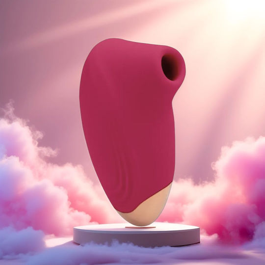 Small Vibrator Suction Function 10 Modes Waterproof Red