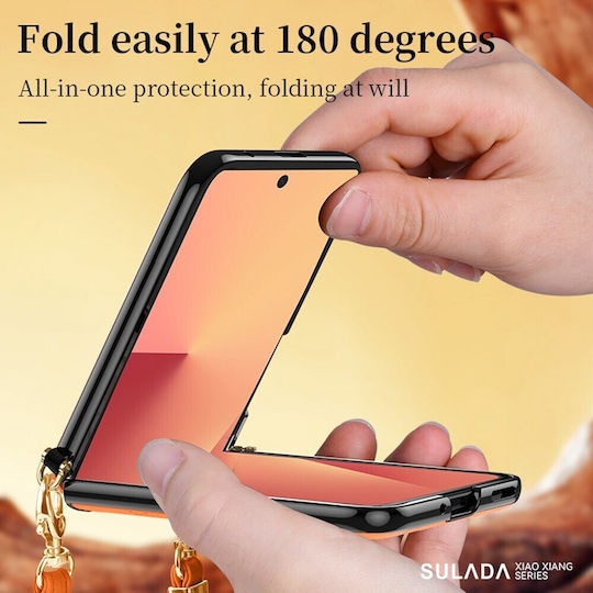 Sulada Umschlag Rückseite Kunststoff Orange (Galaxy Z Flip7)